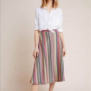 Anthropologie Maeve Arely Knit Midi Skirt